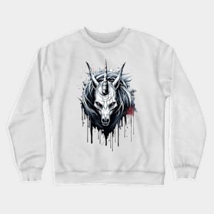 Creepy Unicorn Crewneck Sweatshirt